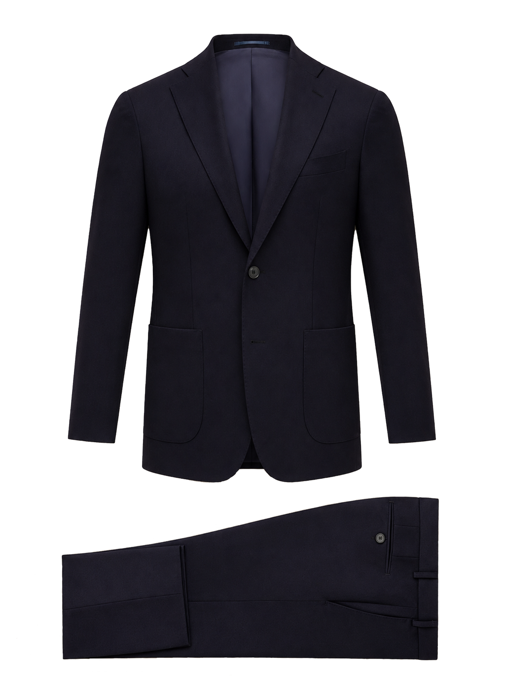 Tweedelig pak van wol | BLUE NAVY