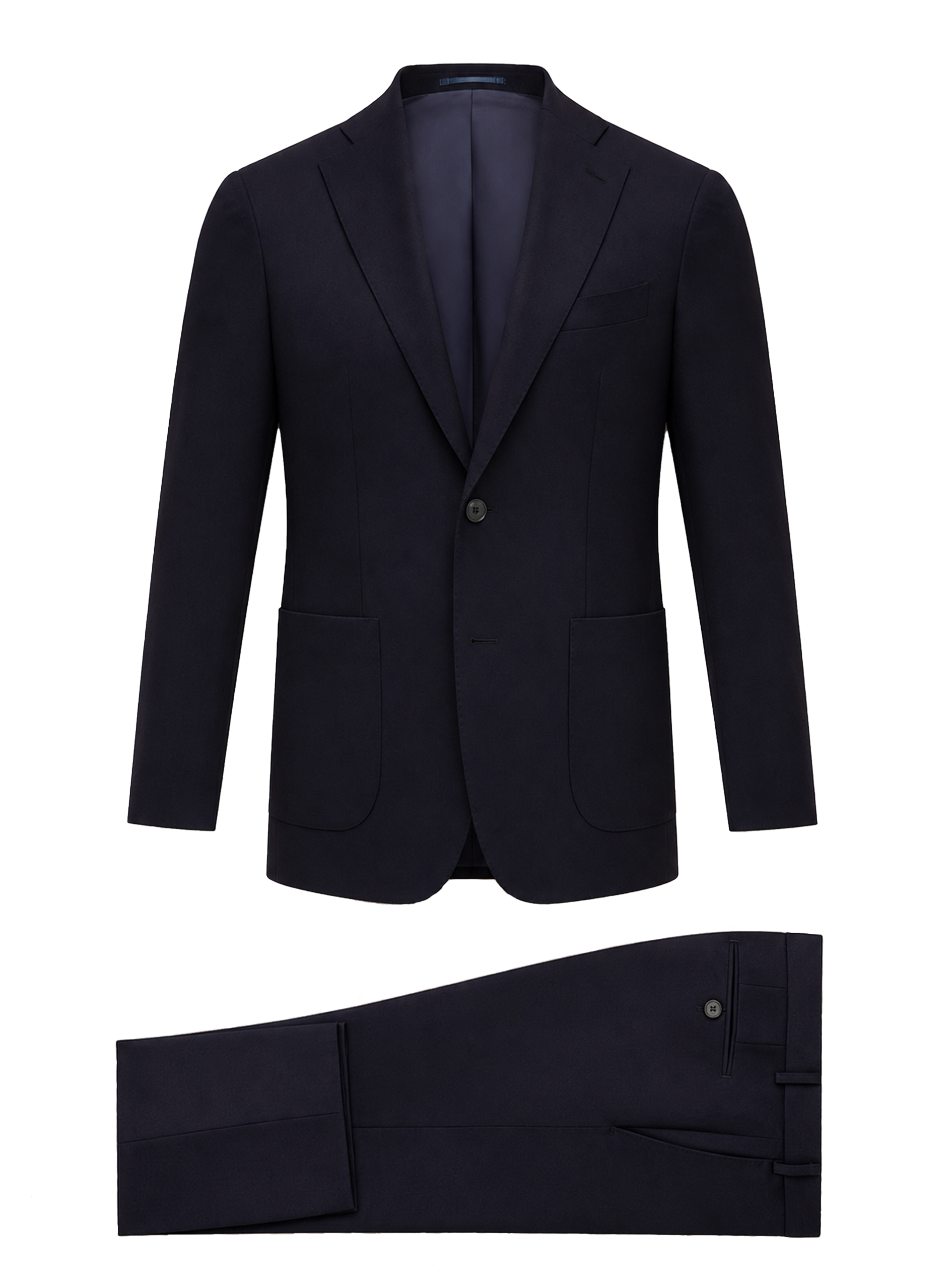Tweedelig pak van wol | BLUE NAVY