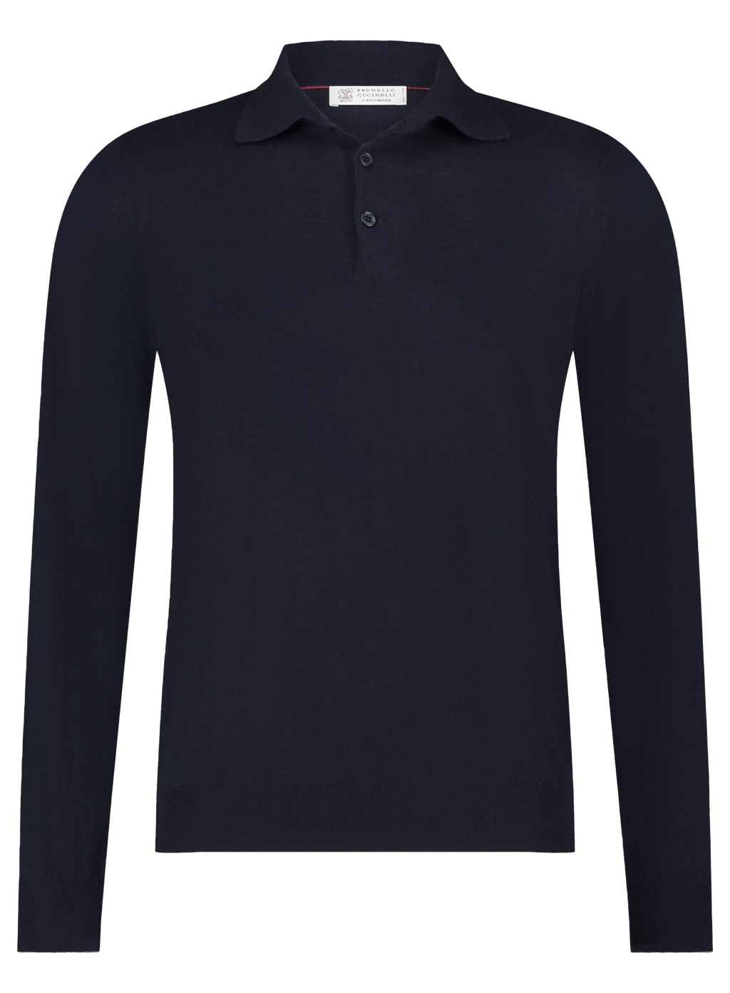Poloshirt van wol en cashmere | BLUE NAVY
