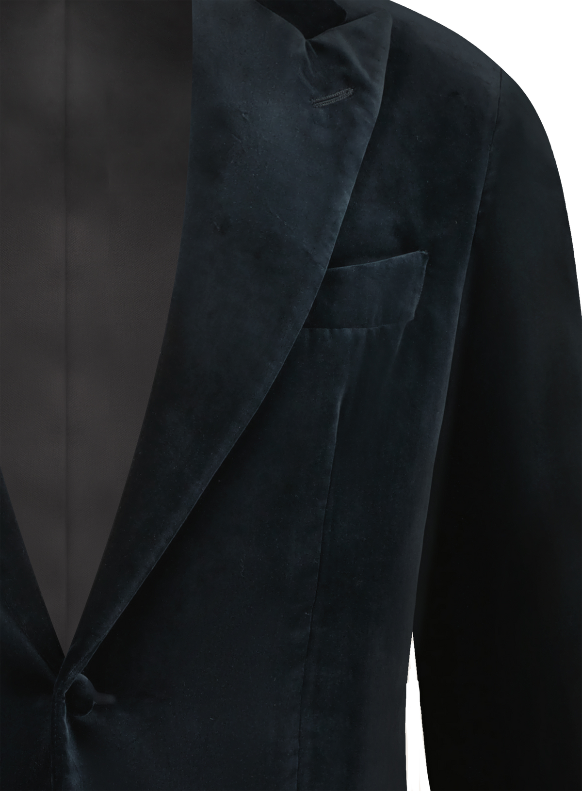 Velours smokingjasje in katoen | FULL_WIDTH | BLUE NAVY