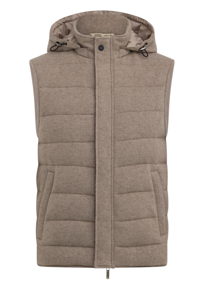 Cashmere bodywarmer | FULL_WIDTH | Beige