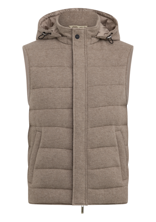 Cashmere bodywarmer | FULL_WIDTH | Beige