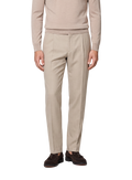 Pantaloni uomo con pinces in lana | FULL_WIDTH | Beige