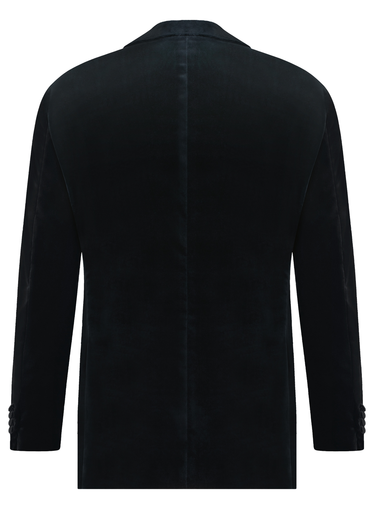 Velours smokingjasje in katoen | BLUE NAVY