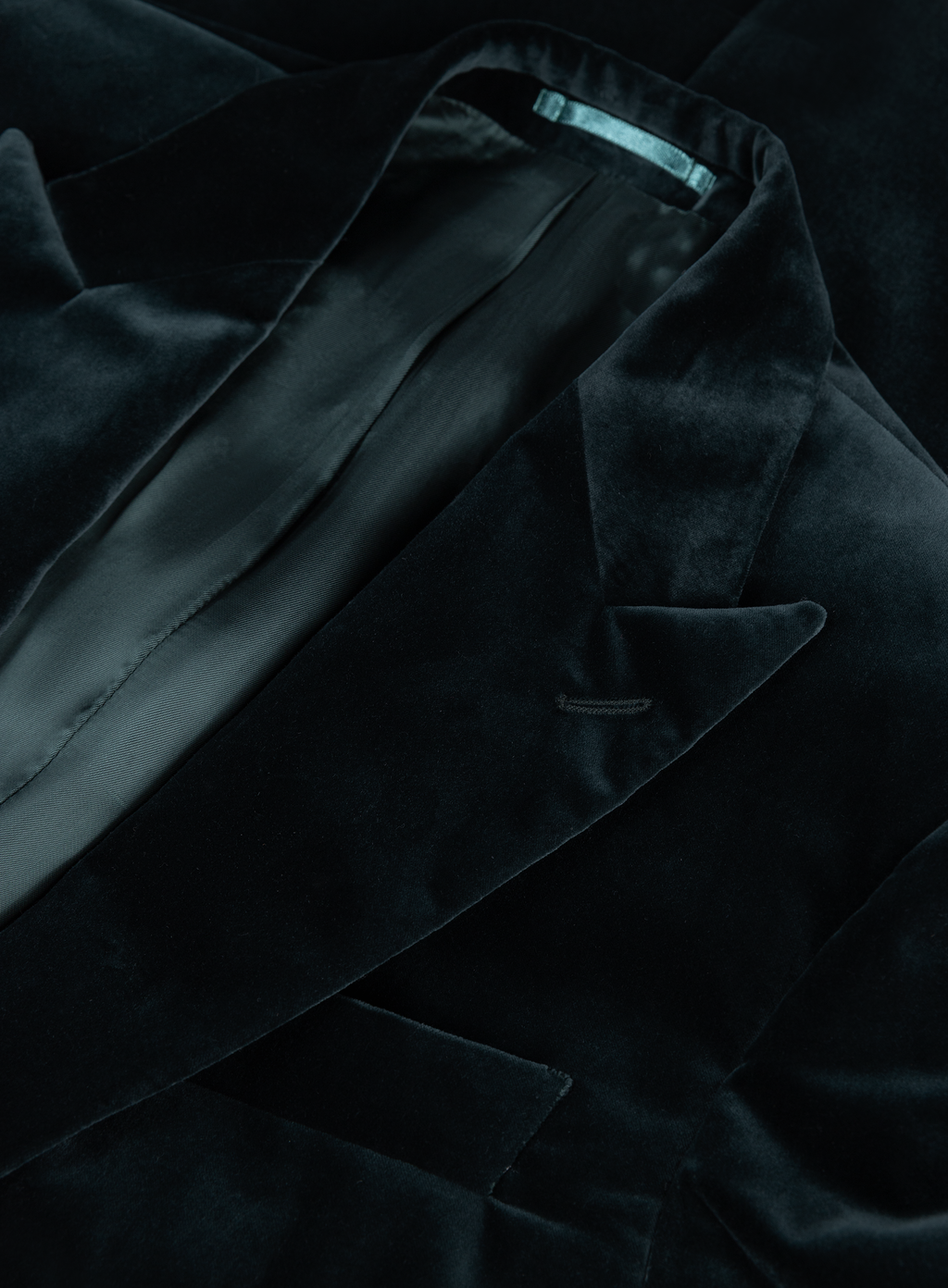 Slim-fit jasje van velours | FULL_WIDTH | Groen