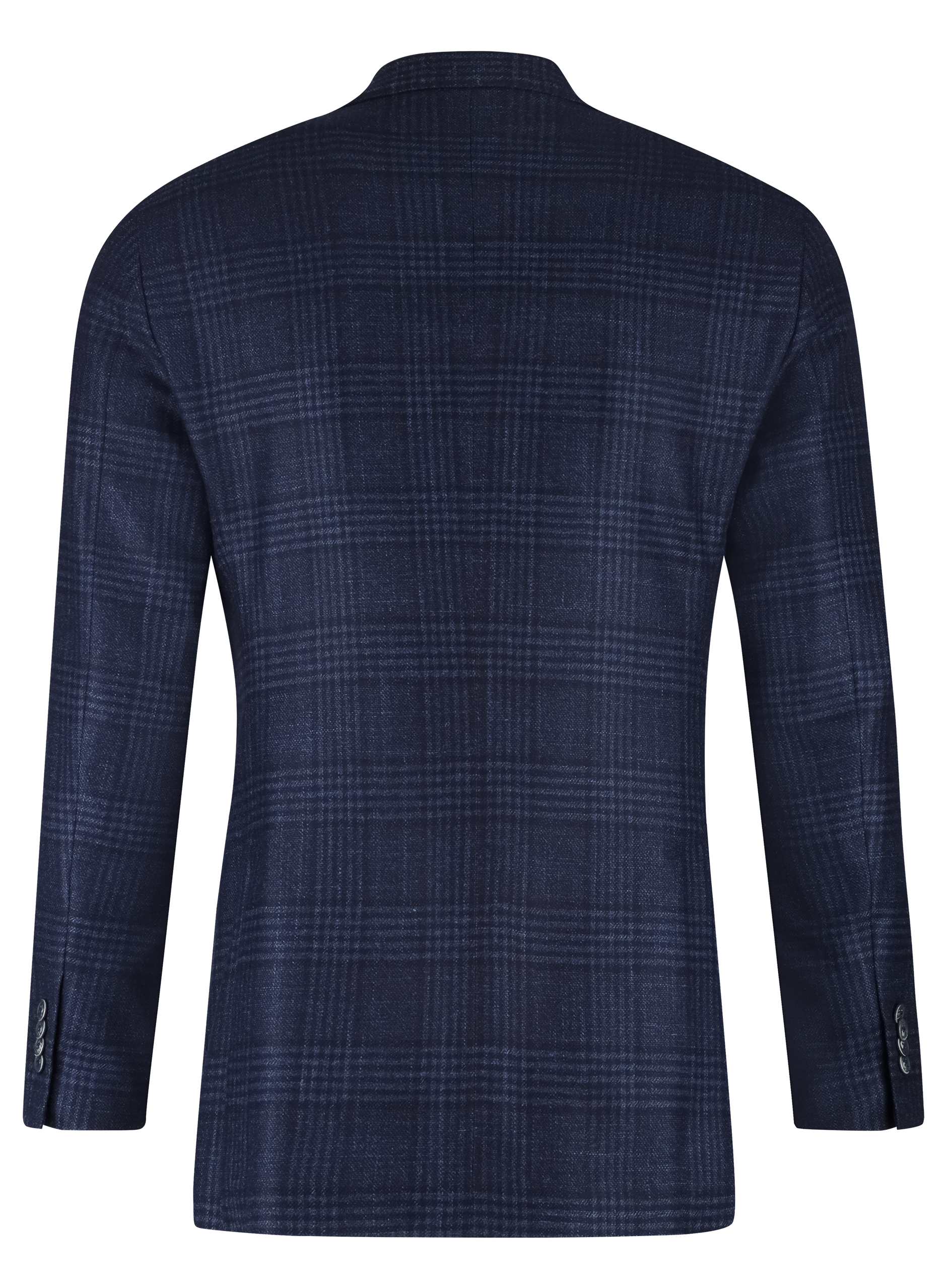Glenchek jasje van wol, zijde en cashmere | BLUE NAVY