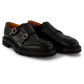 Dubbele gesp brogue-schoen | Zwart