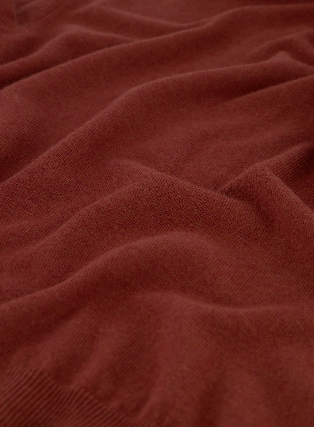 Half-zip trui van wol | FULL_WIDTH | Roest