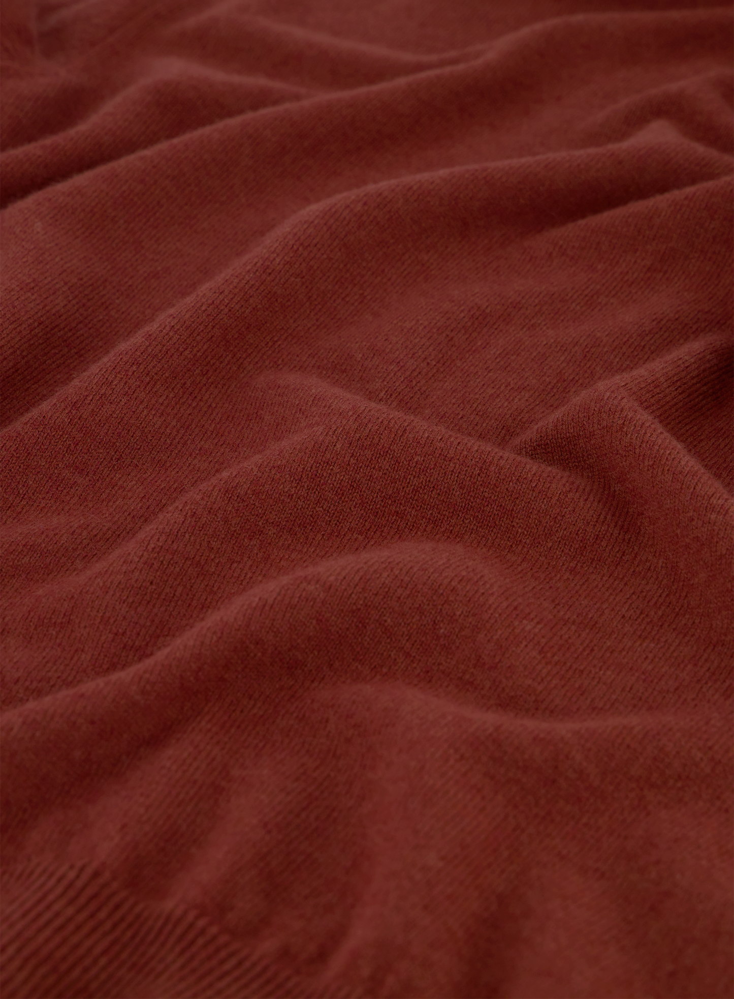 Half-zip trui van wol | FULL_WIDTH | Roest
