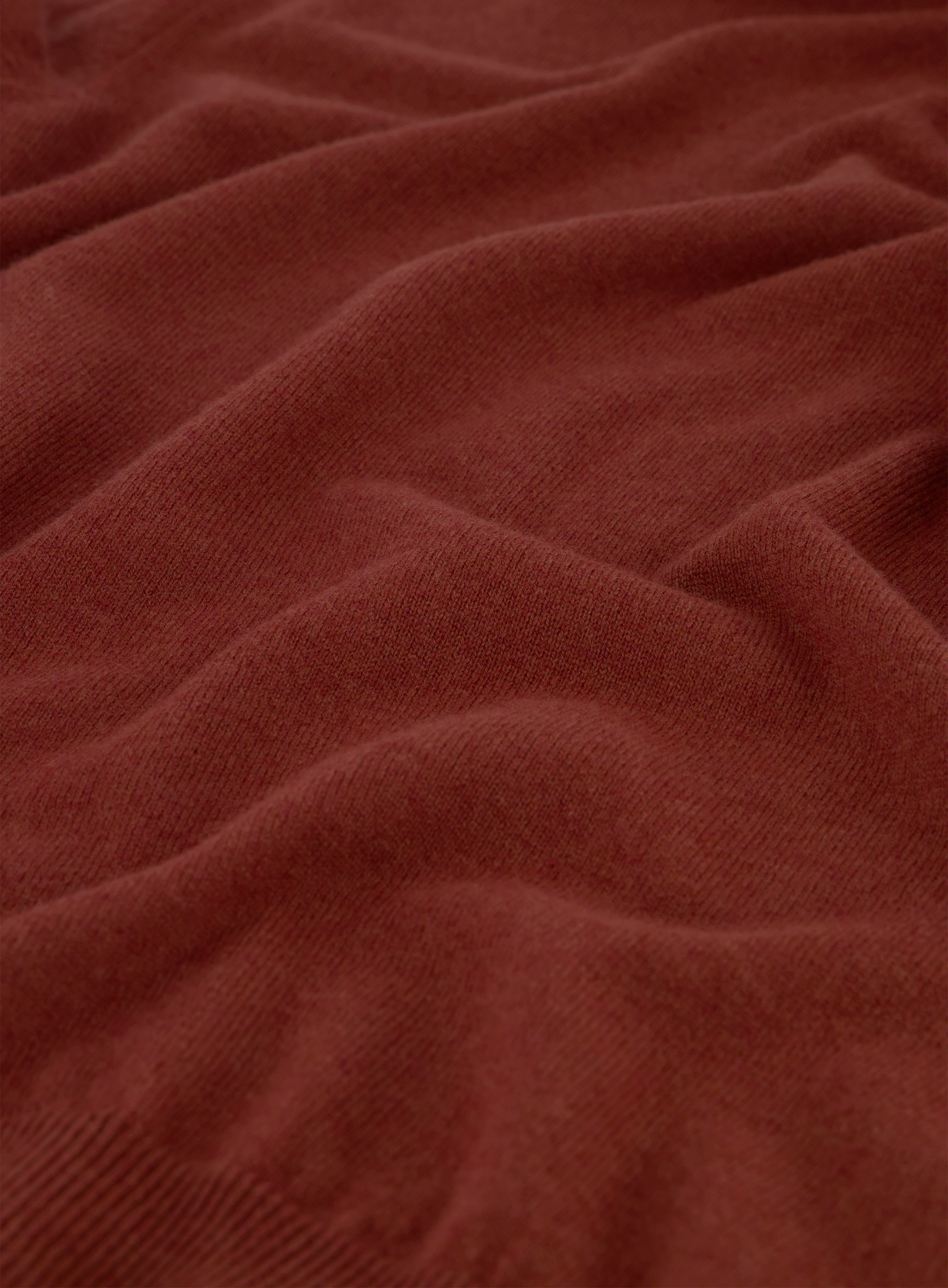 Half-zip trui van wol | FULL_WIDTH | Roest
