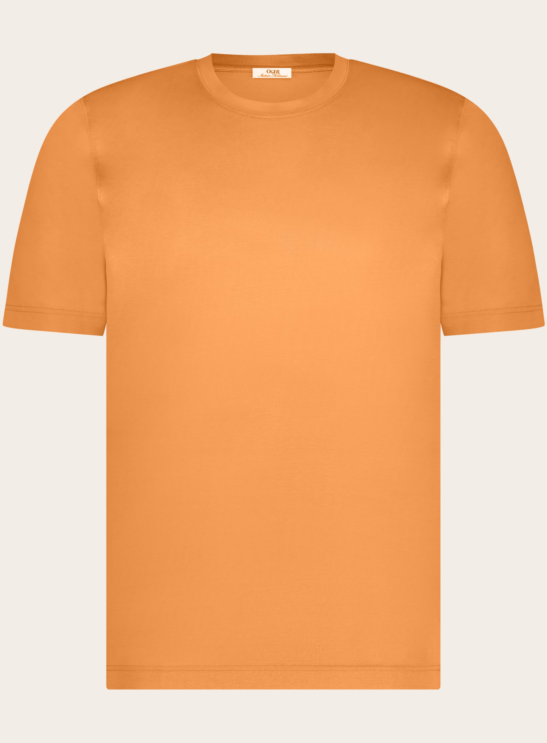 T-shirt van katoen | Oranje