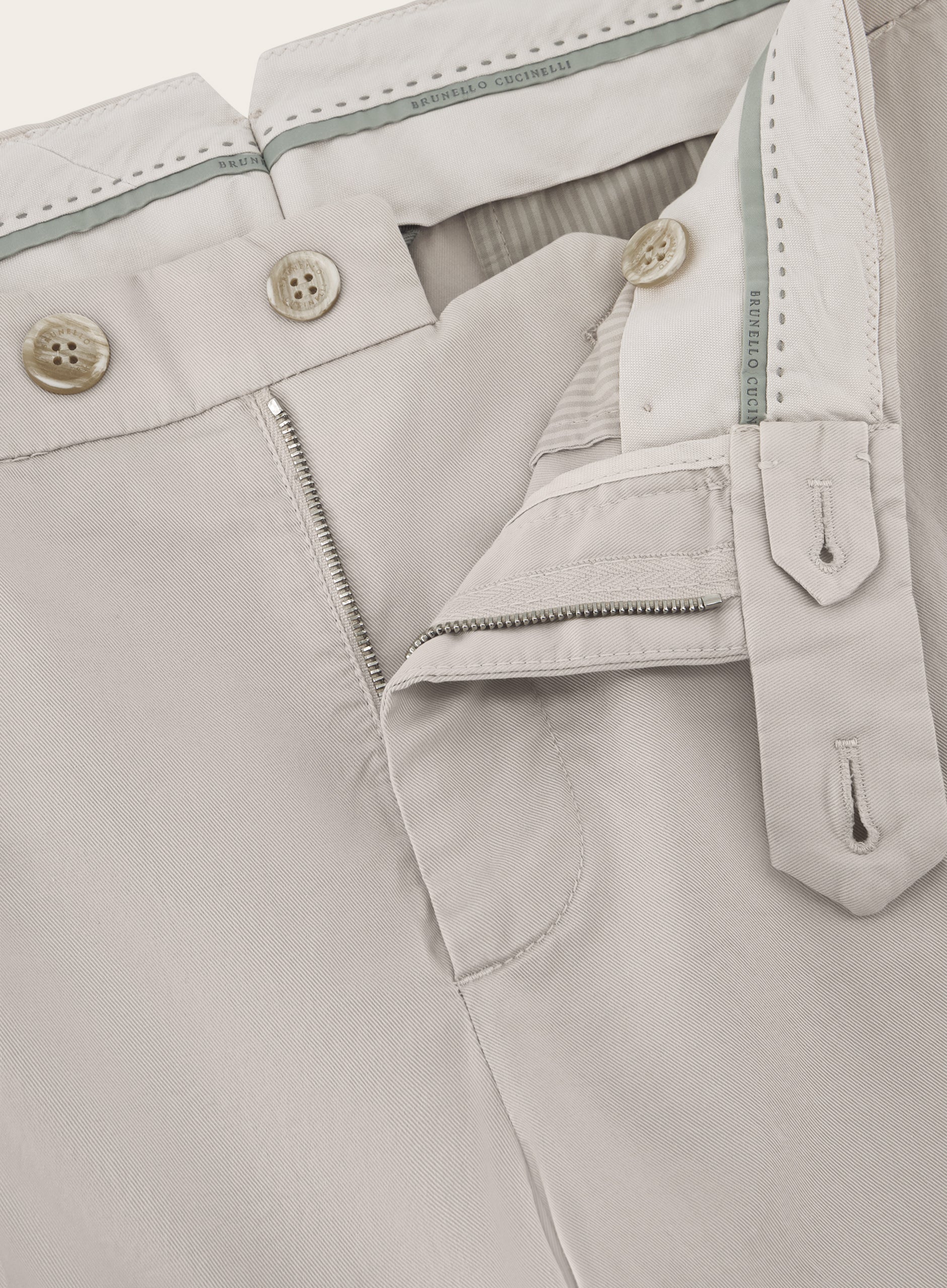 Pantalon van katoen | Beige