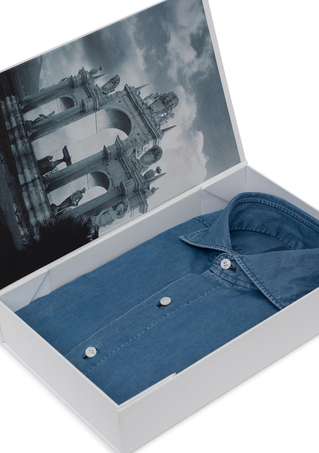 Denim shirt van katoen | FULL_WIDTH | LGHT BLUE DENIM