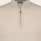 Slim-fit half-zip trui van wol en cashmere