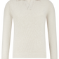 Buttonless polo van wol | L.BEIGE