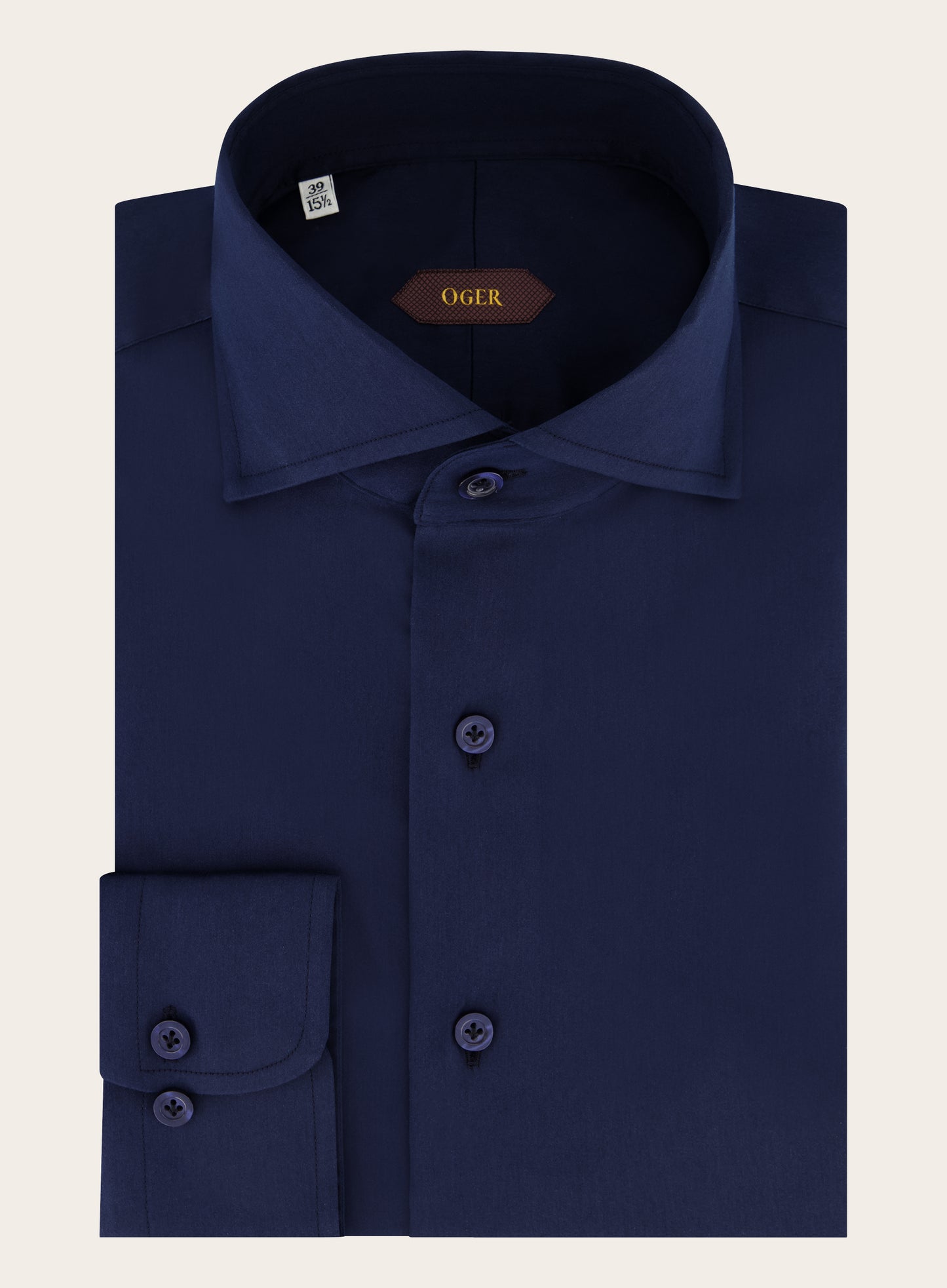 Slim-fit shirt van katoen | BLUE NAVY