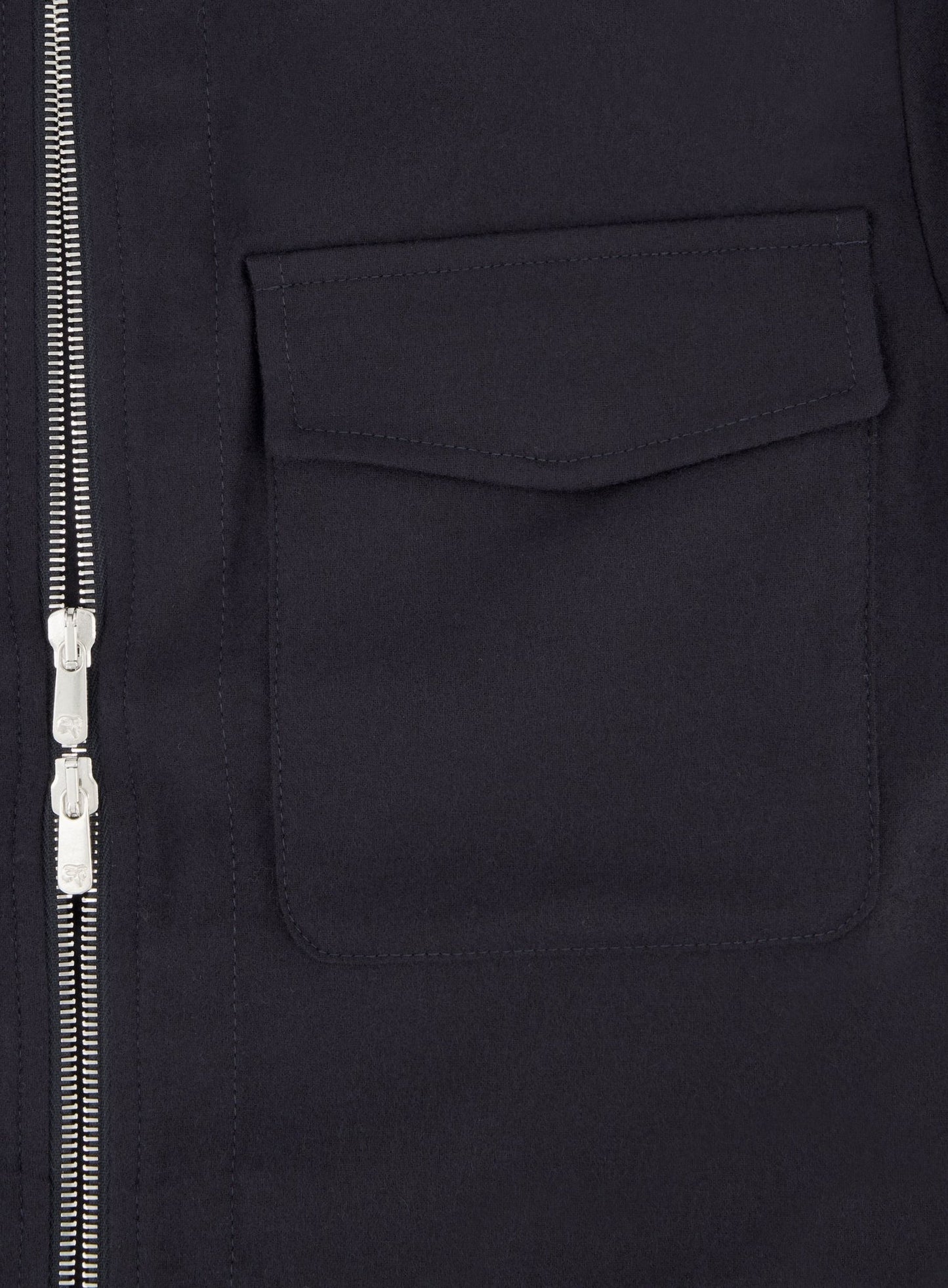 Urus overshirt van wol en cashmere | BLUE NAVY