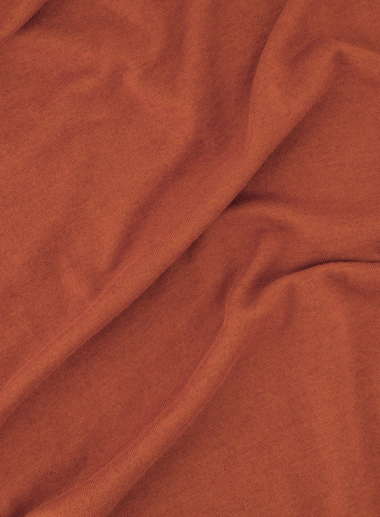 T-shirt van katoen en cashmere | Oranje