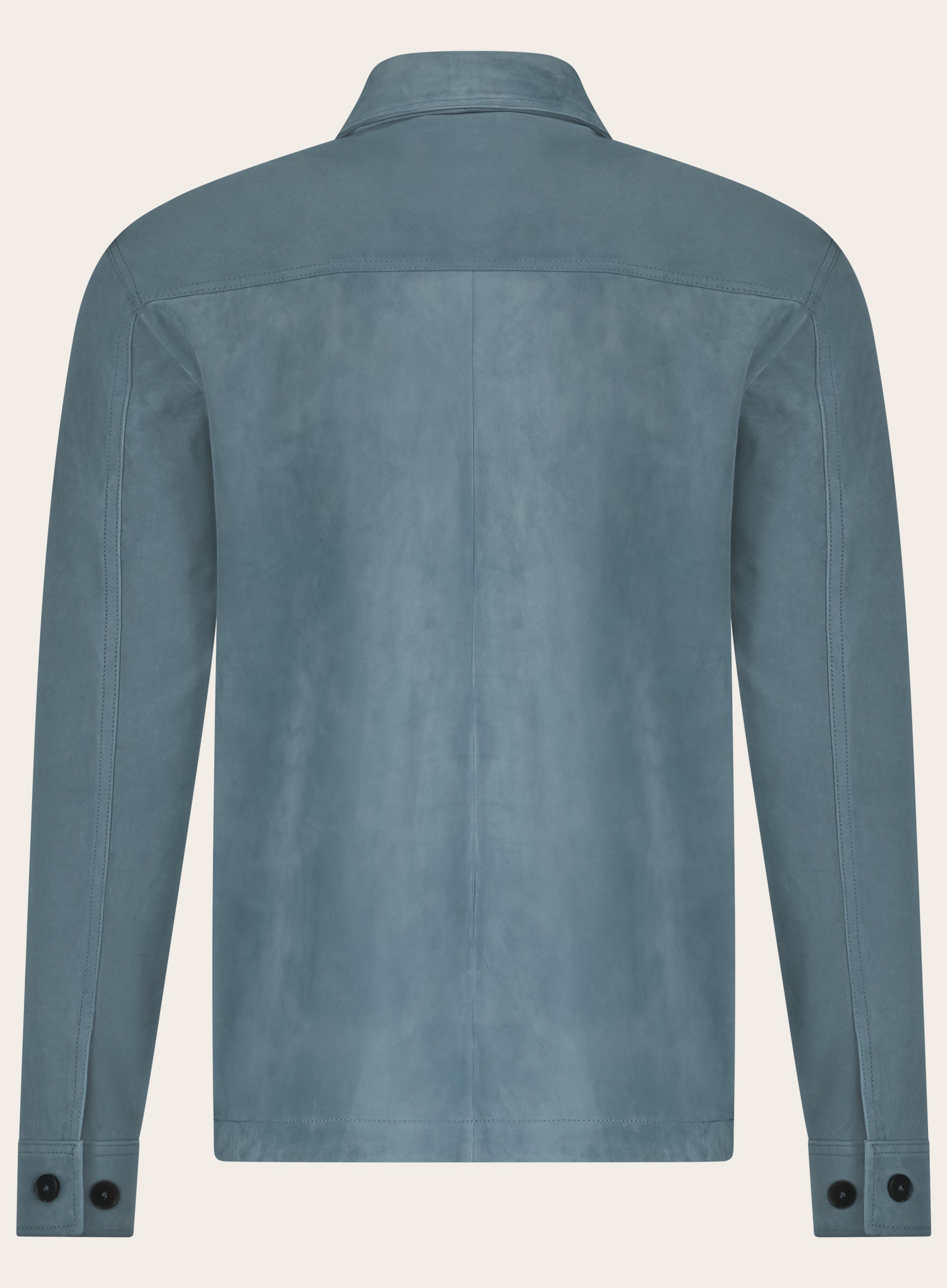 MEX overshirt van suède | L.Blauw