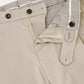 Bandplooi pantalon van katoen | GRIJS-BEIGE