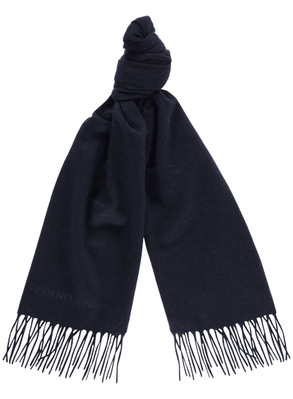 Shawl van cashmere | BLUE NAVY