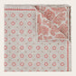 Pochet met print van zijde en katoen | Beige