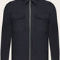 Urus overshirt van wol en cashmere | BLUE NAVY