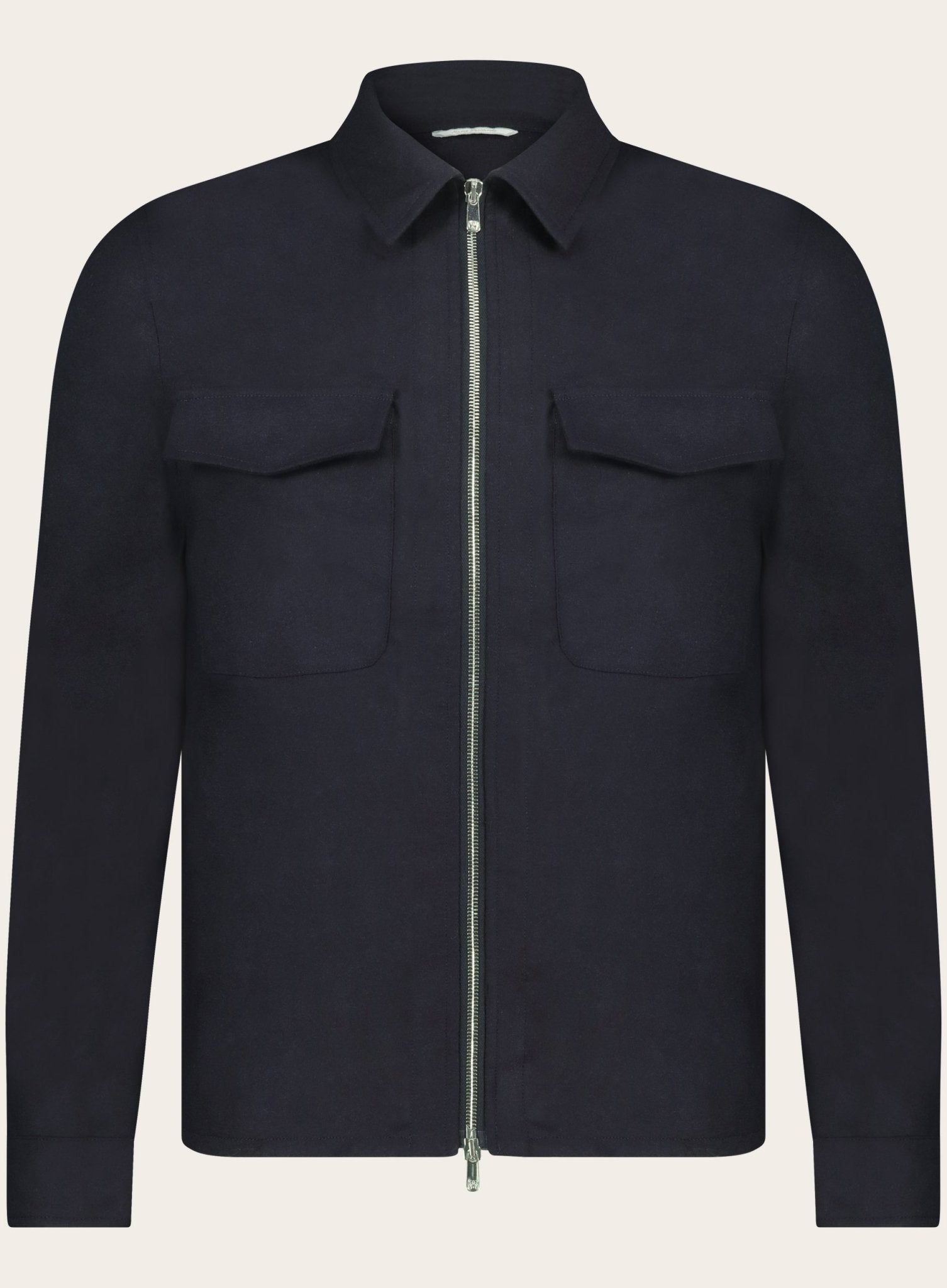 Urus overshirt van wol en cashmere | BLUE NAVY