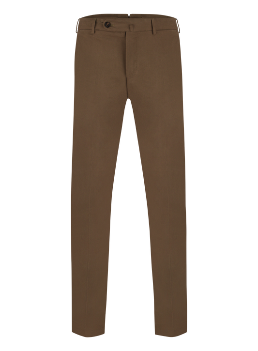 Pantalon van katoen | Licht Bruin