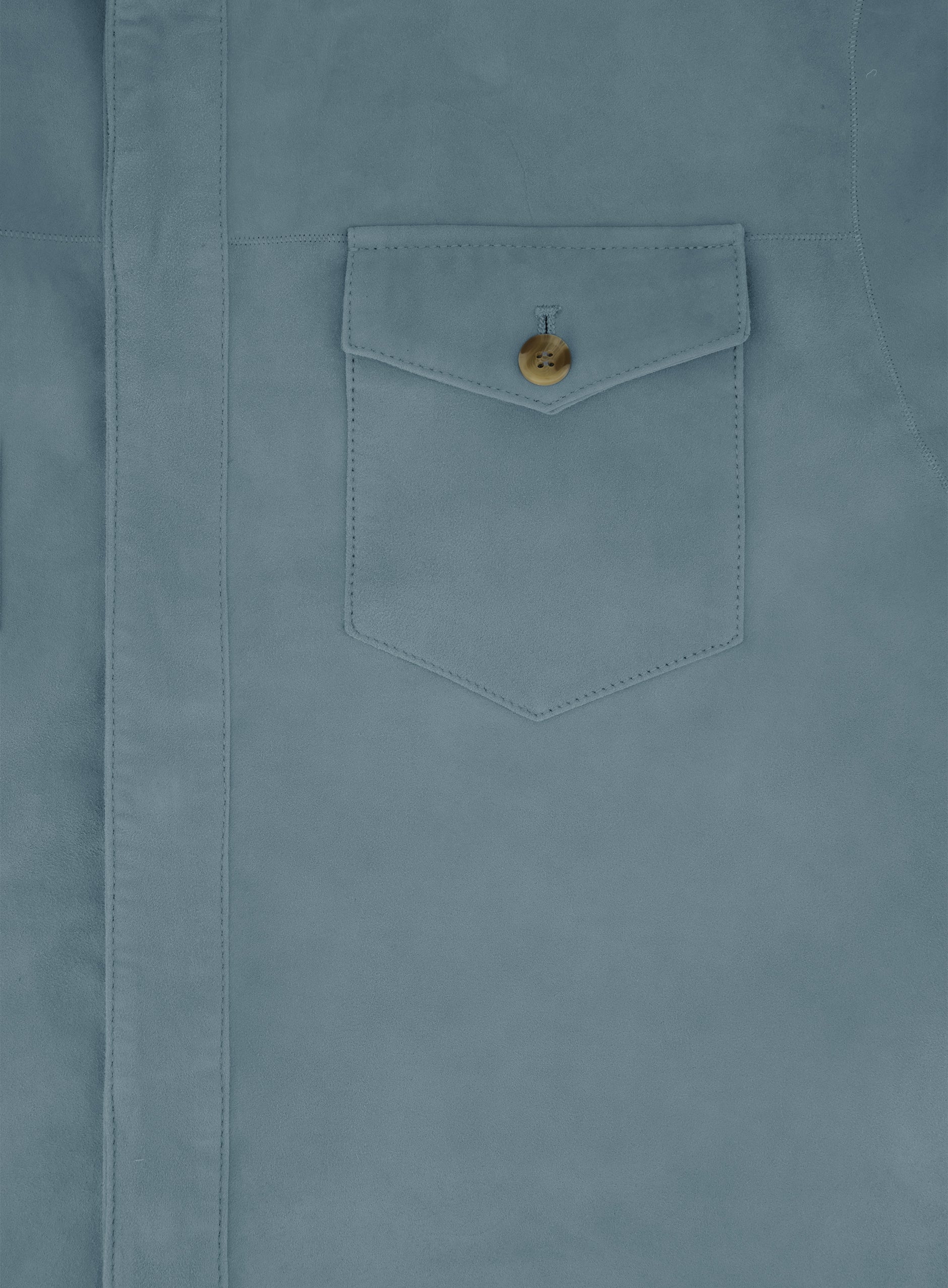 Rocco overshirt van suède | Blauw