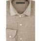 Shirt van katoen en cashmere | Beige