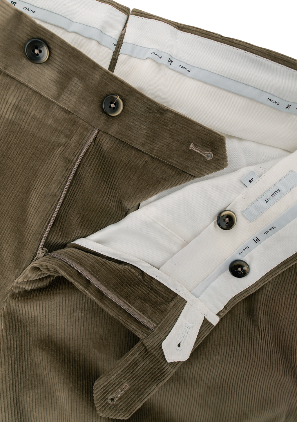 Corduroy broek van katoen | FULL_WIDTH | TAUPE GRIJS