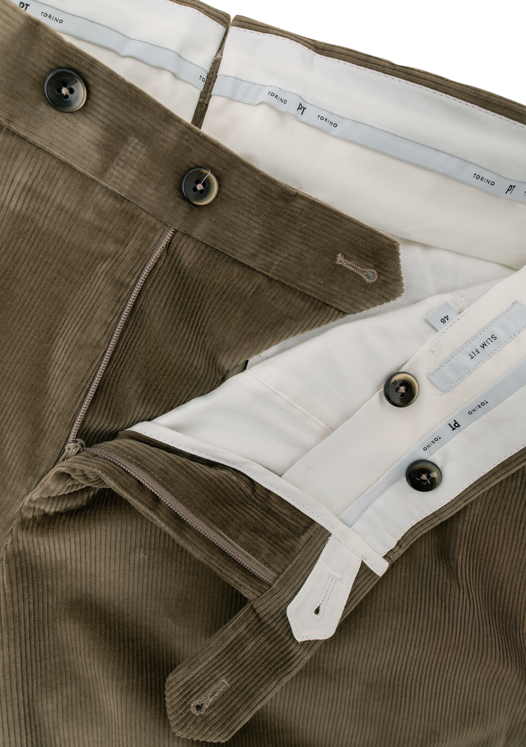 Corduroy broek van katoen | FULL_WIDTH | TAUPE GRIJS