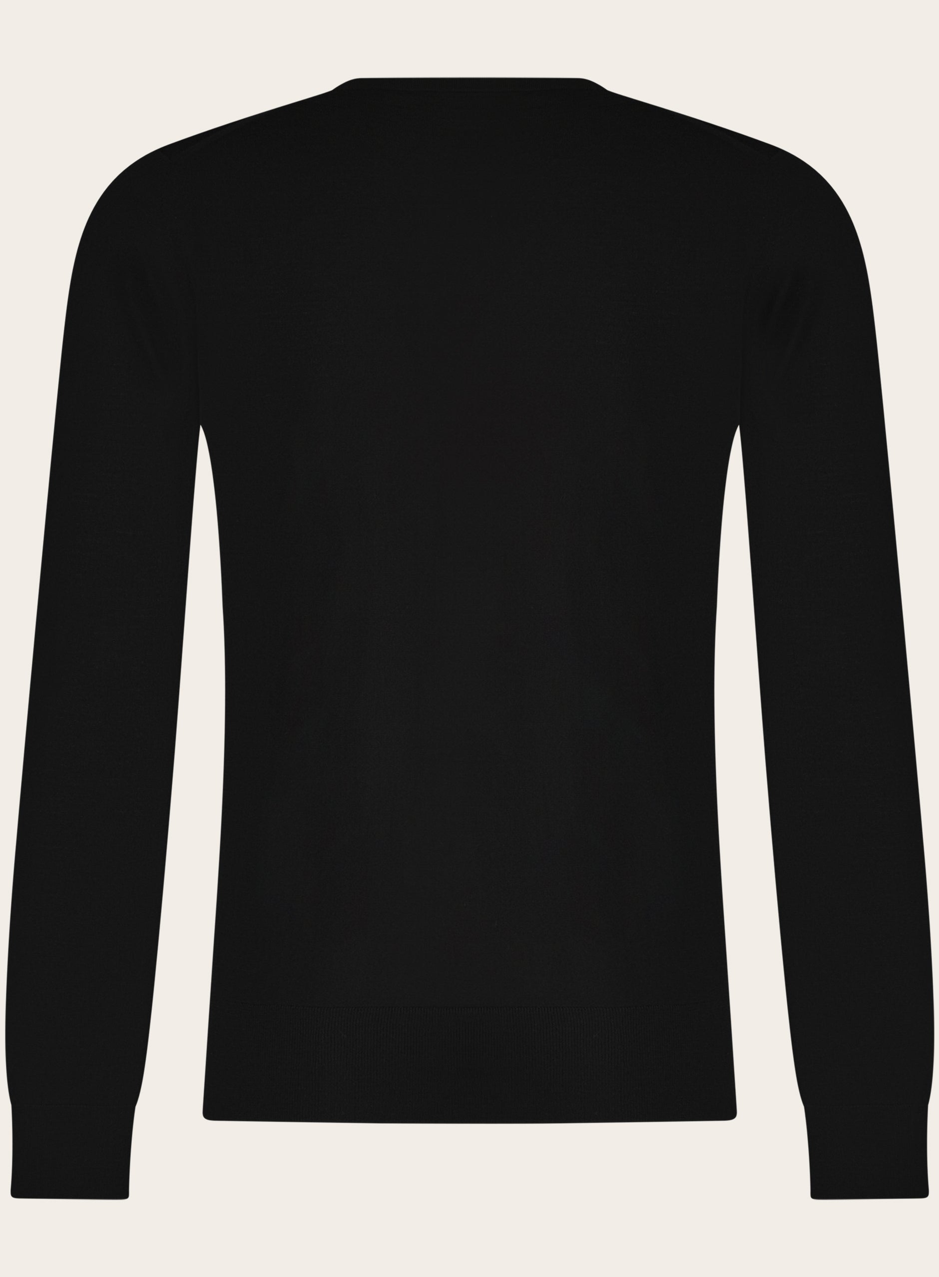 Crewneck van virgin wol | Zwart