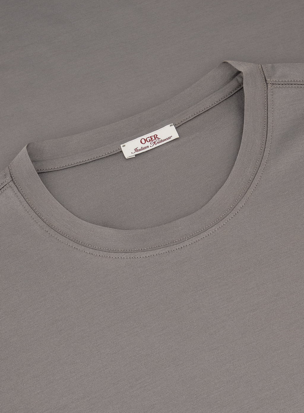 T-shirt van katoen | FULL_WIDTH | TAUPE