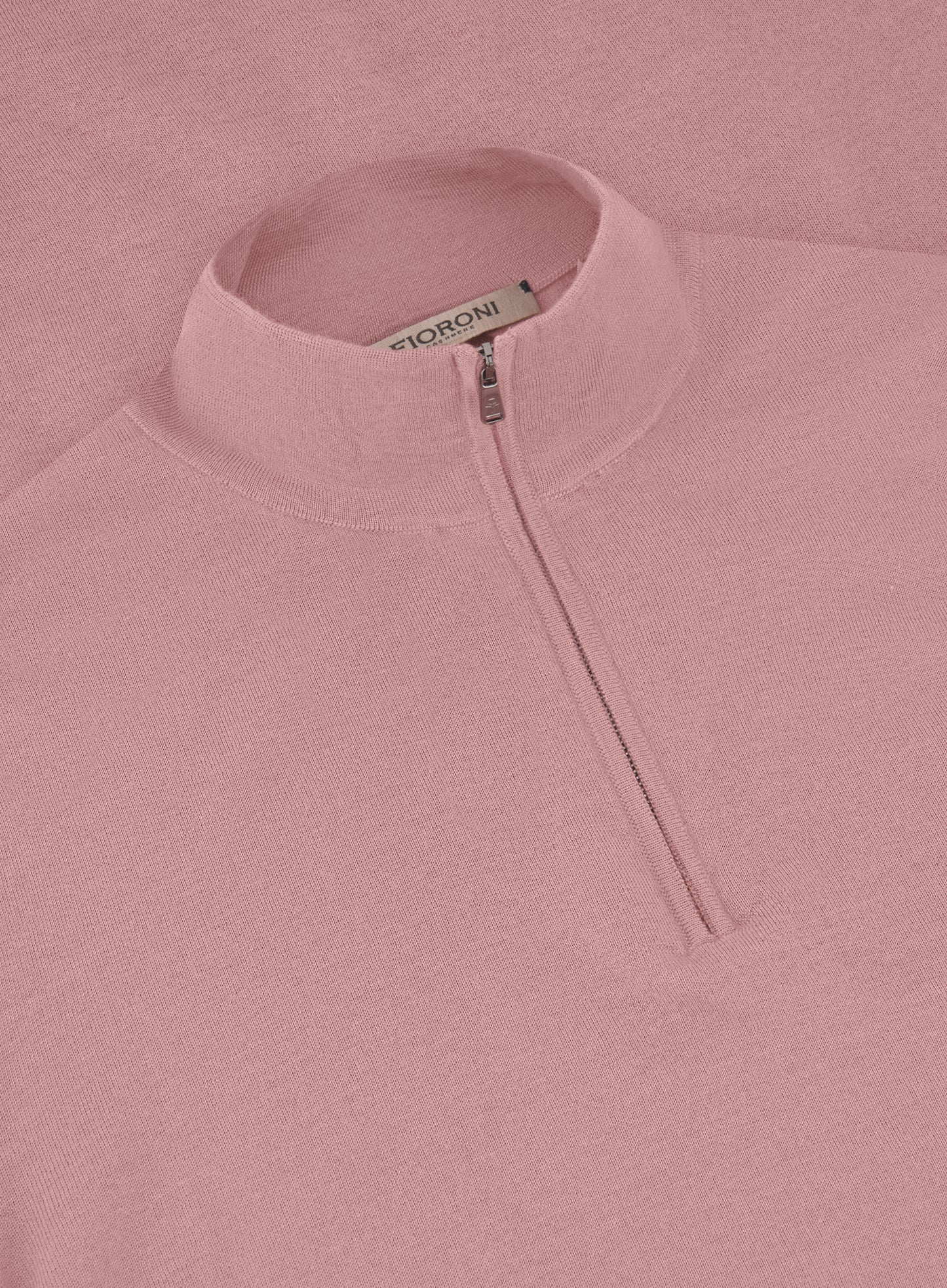 Half-zip ritsvest van cashmere en zijde | L.ROZE