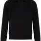 Buttonless polo van wol | Zwart