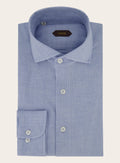 Shirt van wol | Blauw