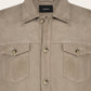 Dex overshirt van suėde | Beige
