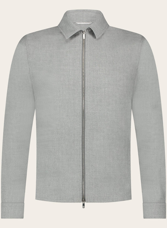 Overshirt van cashmere | Grijs