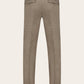 Slim-fit pantalon met zijspanners | TAUPE