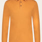 Slim-fit lange mouwen polo | Oranje