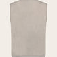 Slim-fit bodywarmer van Suède | Beige