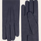 Handgenaaide handschoenen van lamsleer en cashmere| Blue Navy
