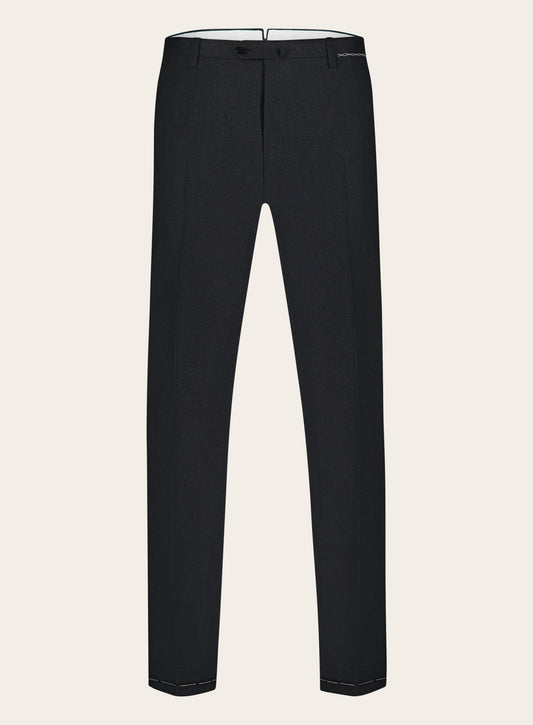 Handgemaakte pantalon van wol en cashmere  | Antraciet