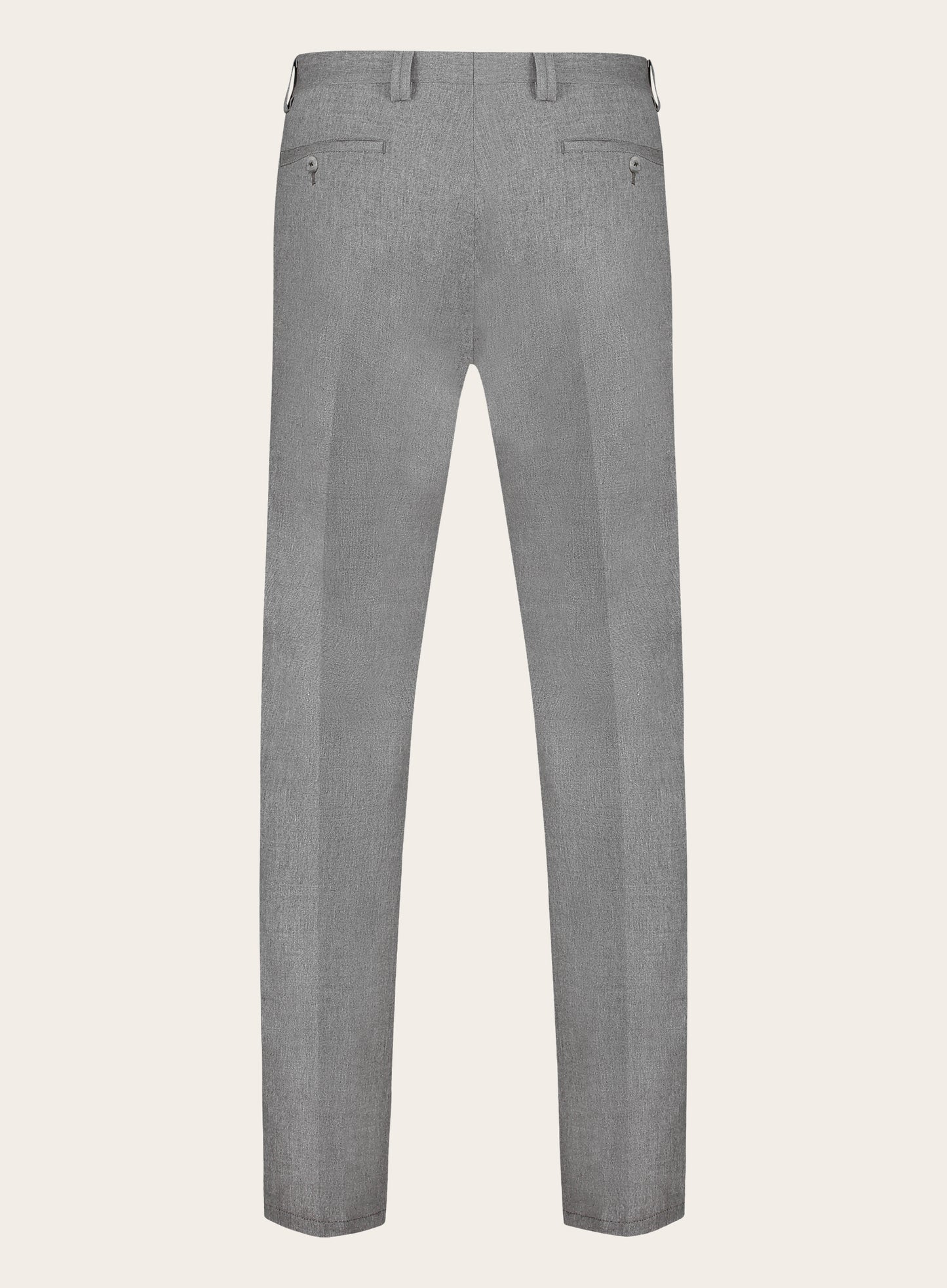 Slim-fit pantalon van wol | Grijs