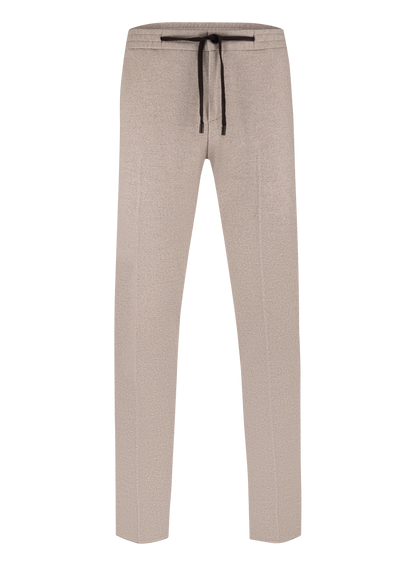 Jog pantalon van virgin wol | Beige
