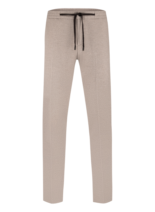 Jog pantalon van virgin wol | Beige