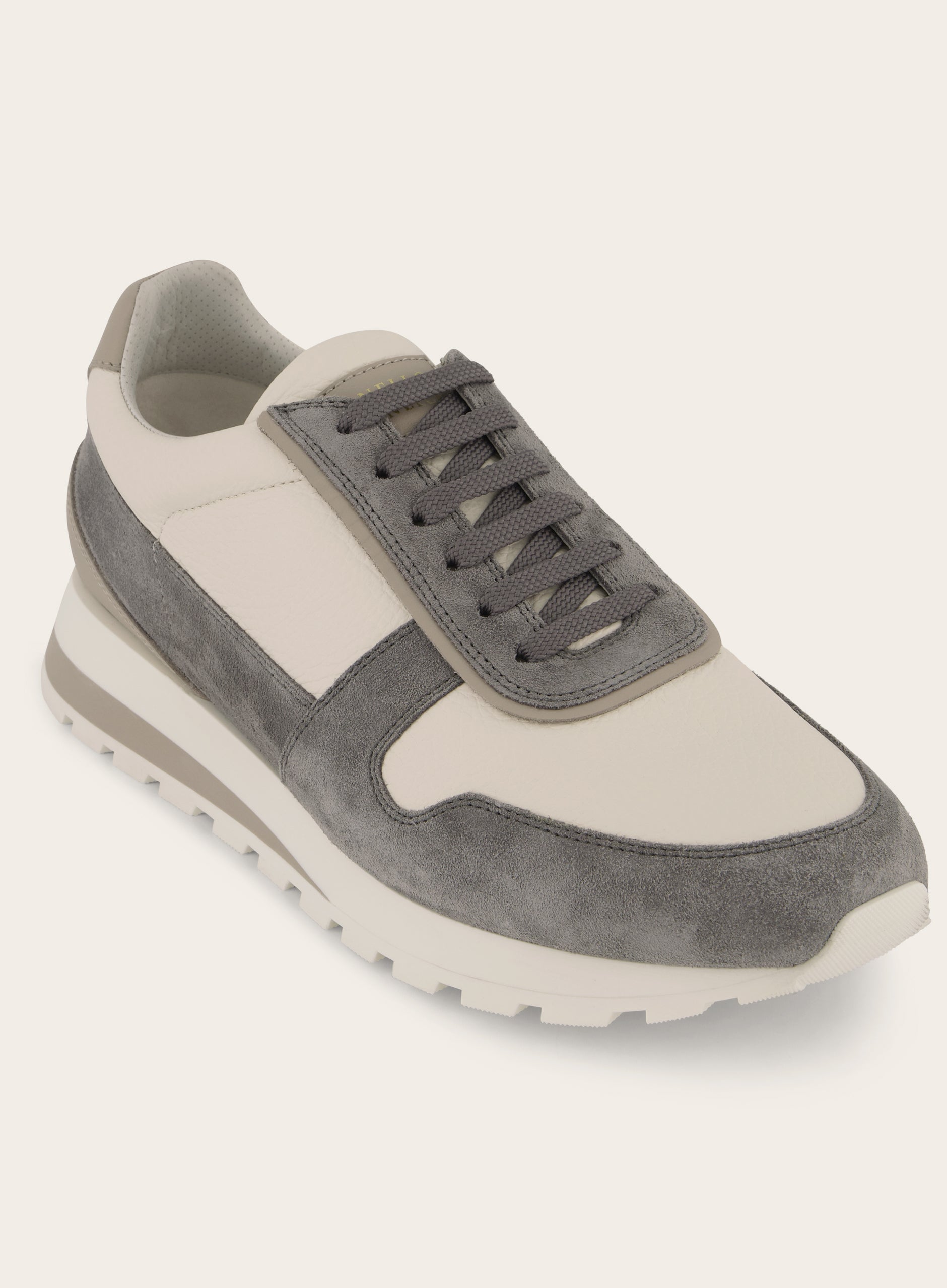 Sneakers van leer | L.BLAUW-GRIJS