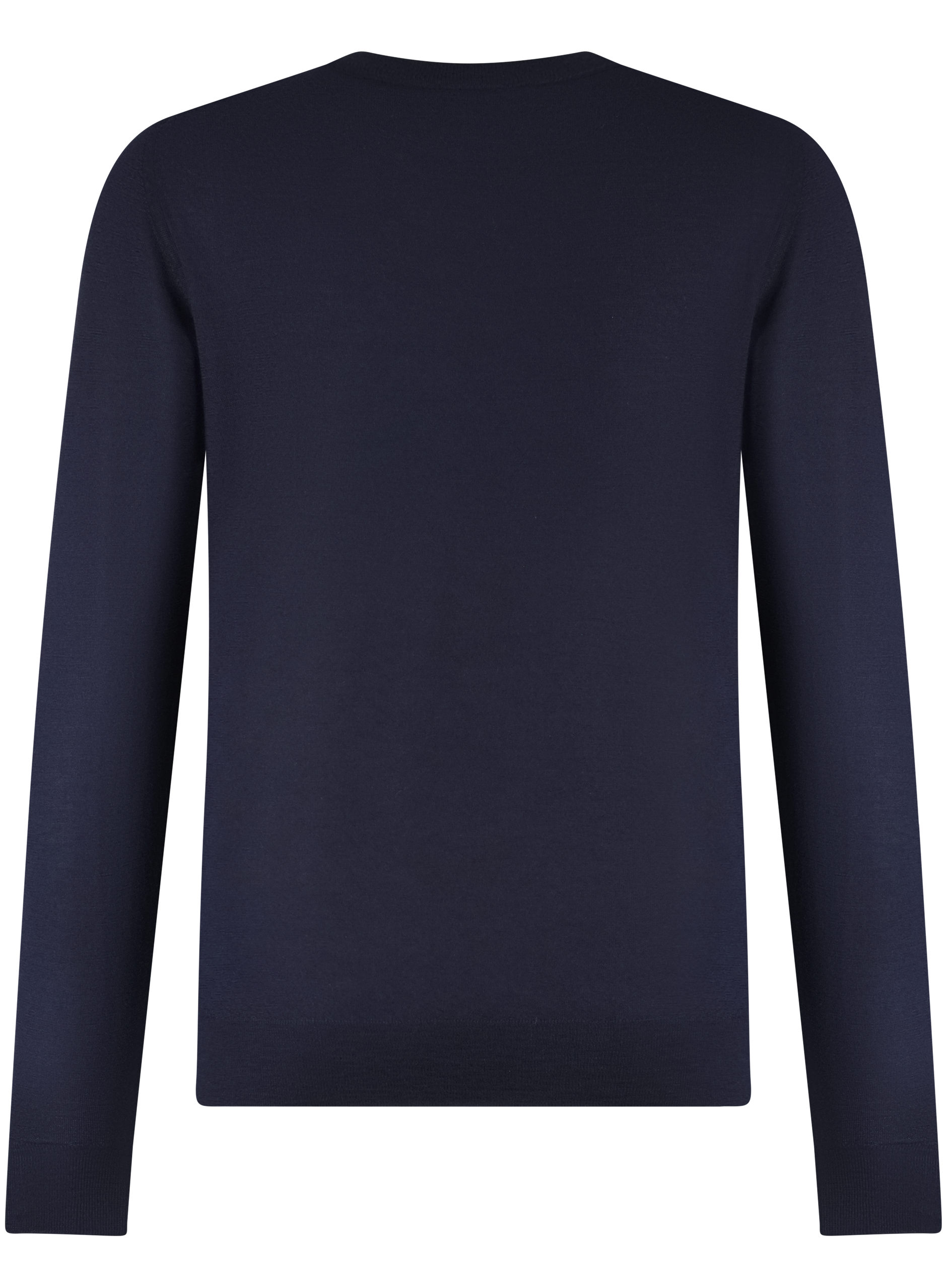 Longsleeve crewneck van cashmere en zijde | BLUE NAVY